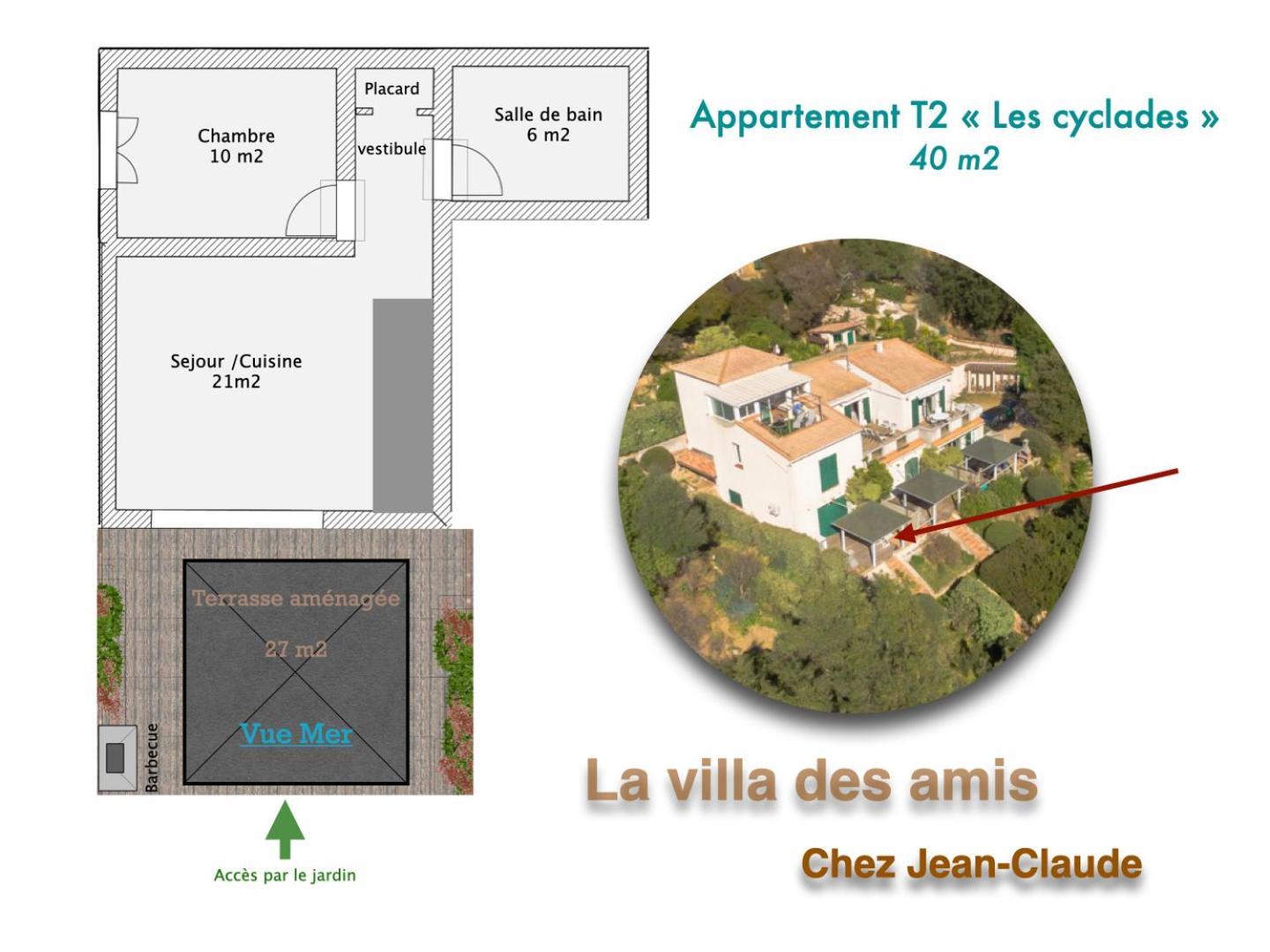 Chez Jean Claude La Des Amis Apartment